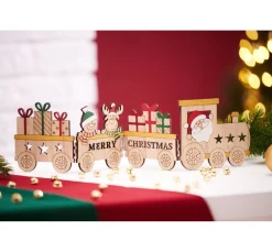 VBS Holz, Mdf & Pappmaché>Holz-Silhouette "Weihnachtszug"