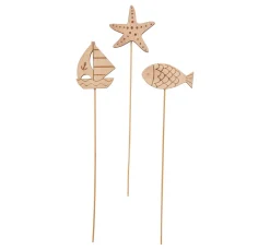 VBS Holz, Mdf & Pappmaché>Holz-Stecker "Maritim"