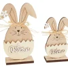 VBS Holz, Mdf & Pappmaché>Holz-Steckmotiv "Easter bunnies"