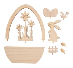 VBS Holz, Mdf & Pappmaché>Holz-Steckmotiv Ei "Meister Lampe"
