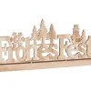 VBS Holz, Mdf & Pappmaché>Holz-Steckmotiv "Frohes Fest", mit LED