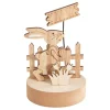 VBS Holz, Mdf & Pappmaché>Holz-Steckmotiv "Hase mit Schild"