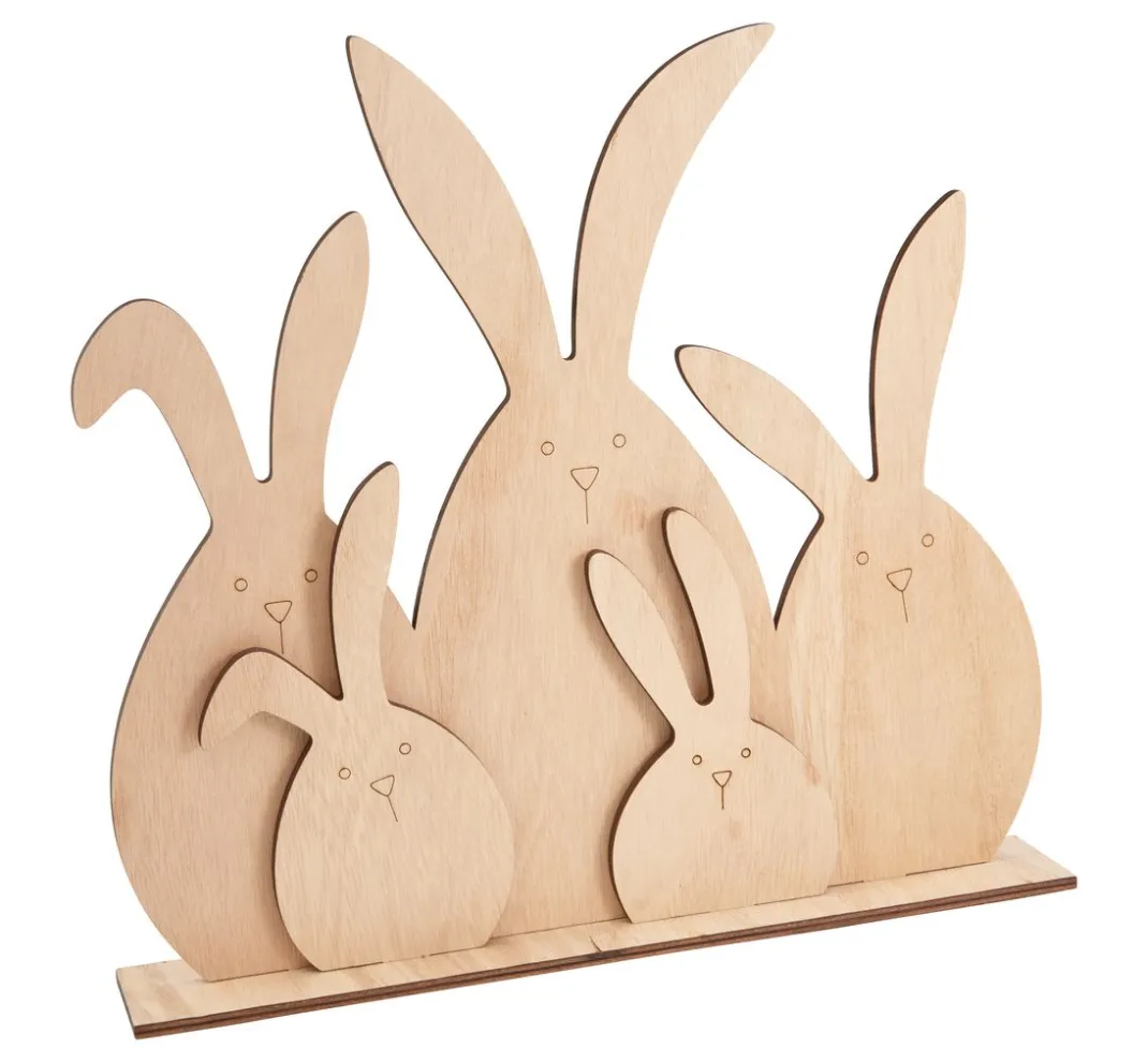 VBS Decoupage|Décopatch>Holz-Steckmotiv "Hasenfamilie"