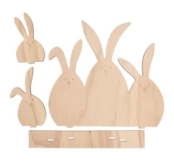 VBS Decoupage|Décopatch>Holz-Steckmotiv "Hasenfamilie"