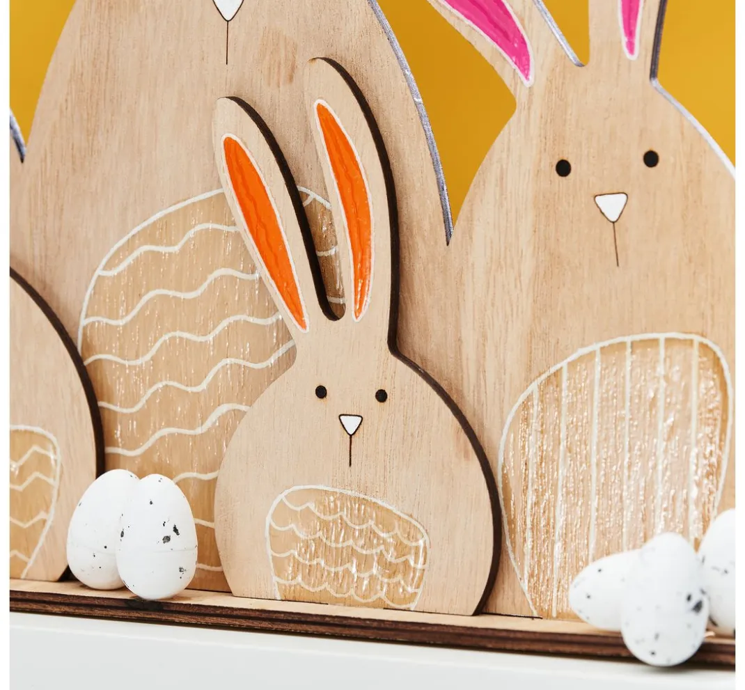 VBS Decoupage|Décopatch>Holz-Steckmotiv "Hasenfamilie"