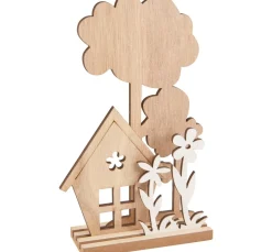 VBS Holz, Mdf & Pappmaché>Holz-Steckmotiv "Haus im Grünen"