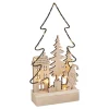 VBS Holz, Mdf & Pappmaché>Holz-Steckmotiv "Metalltanne - Lichterglanz", inkl. LED