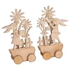 VBS Holz, Mdf & Pappmaché>Holz-Steckmotiv "Rasende Osterhasen"