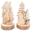 VBS Holz, Mdf & Pappmaché>Holz-Steckmotiv "Santa & Snowy"