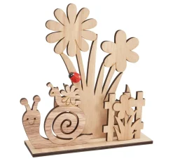 VBS Holz, Mdf & Pappmaché>Holz-Steckmotiv "Schneckengarten"