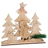 VBS Brandmalerei|Serviettentechnik>Holz-Steckmotiv "Schneeman im Tannenwald"