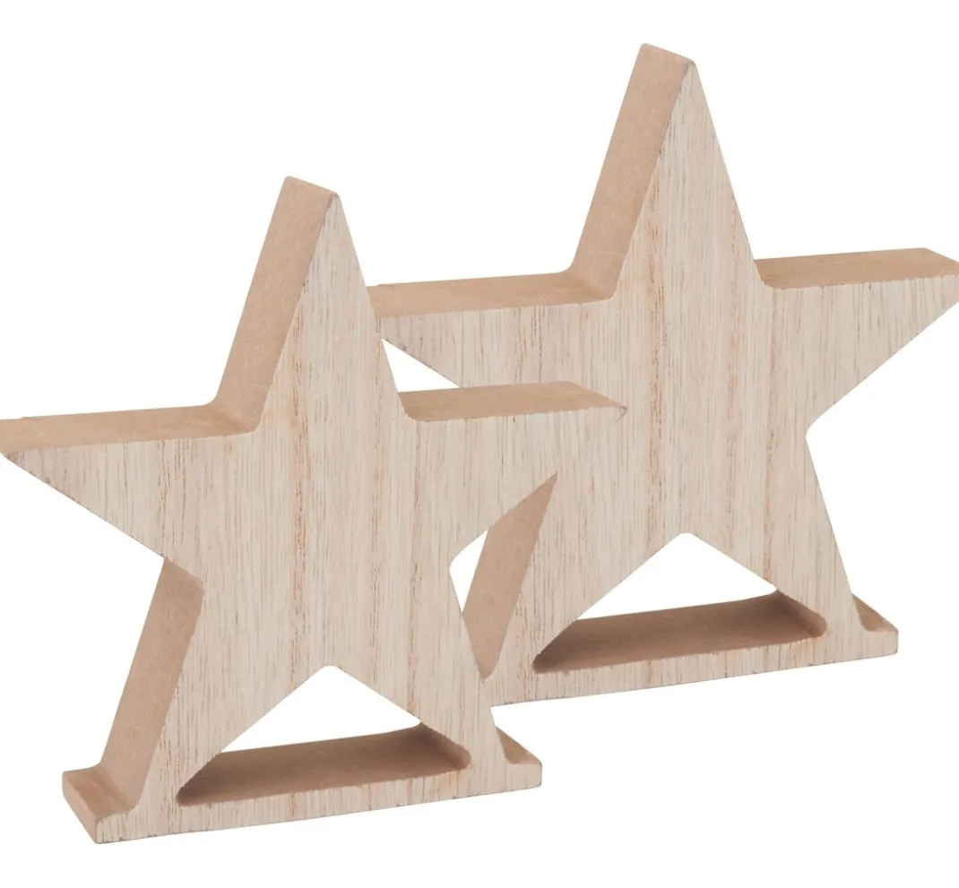 Kinder VBS Holz|Decoupage>Holz-Sterne