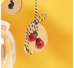 VBS Streuteile|Scrapbooking>Holz-Streuteile "Marienkäfer"