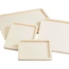 VBS Brandmalerei|Serviettentechnik>Holz-Tabletts flach, 4er-Set