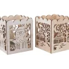 VBS Holz, Mdf & Pappmaché>Holz-Teelichthalter "Weihnachtszauber"