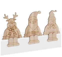 VBS Holz, Mdf & Pappmaché>Kantenhocker "Weihnachtstrio"