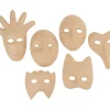 Kinder VBS Papier|Holz>Kinder-Masken, Pappmaché, 6er-Set
