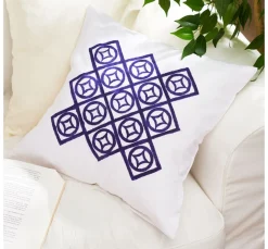 VBS Batik|Textil-Design>Kissenhülle, Weiß, 39 x 39 cm