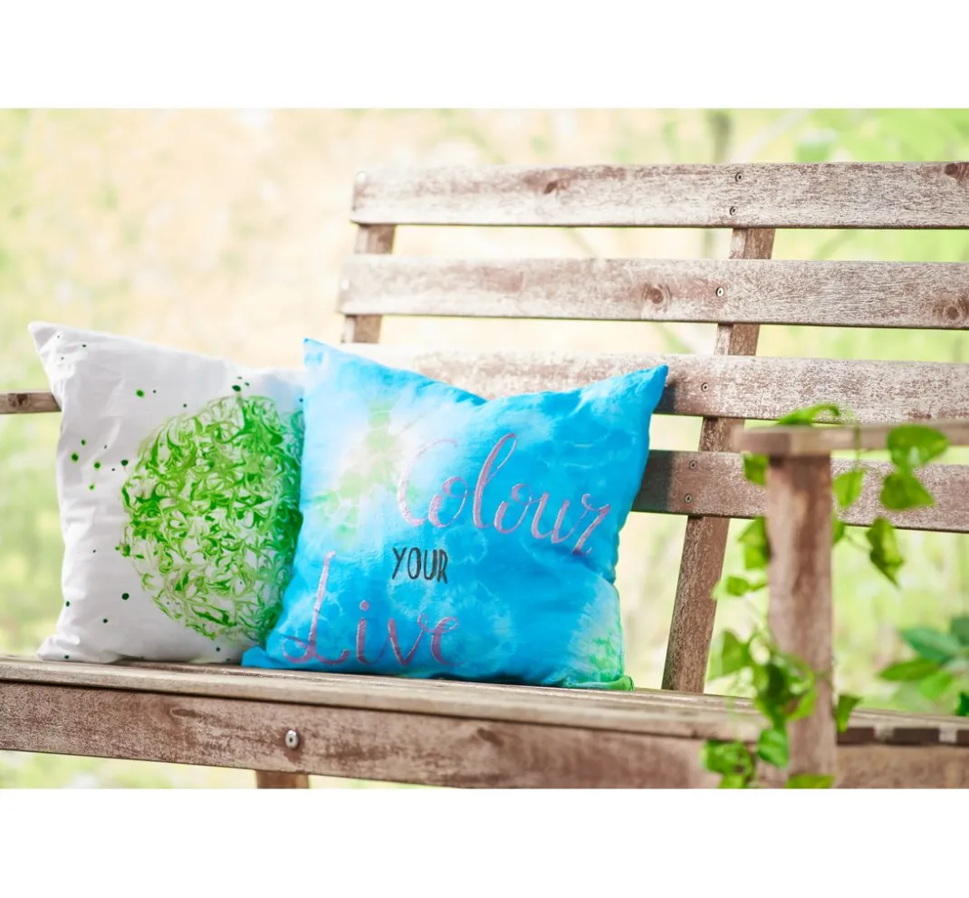 VBS Batik|Textil-Design>Kissenhülle, Weiß, 39 x 39 cm