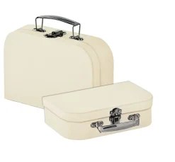 VBS Serviettentechnik|Decoupage>Koffer, 2er-Set, aus cremefarbenem Karton