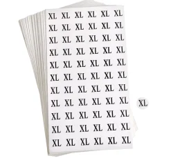 VBS XXL Weiteres Nähzubehör|Textil-Design>VBS Konfektionsgröße-Aufkleber, 3960 Stück