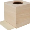 VBS Serviettentechnik|Holz, Mdf & Pappmaché>Kosmetiktuchbox "Quadratisch", mit runder Öffnung