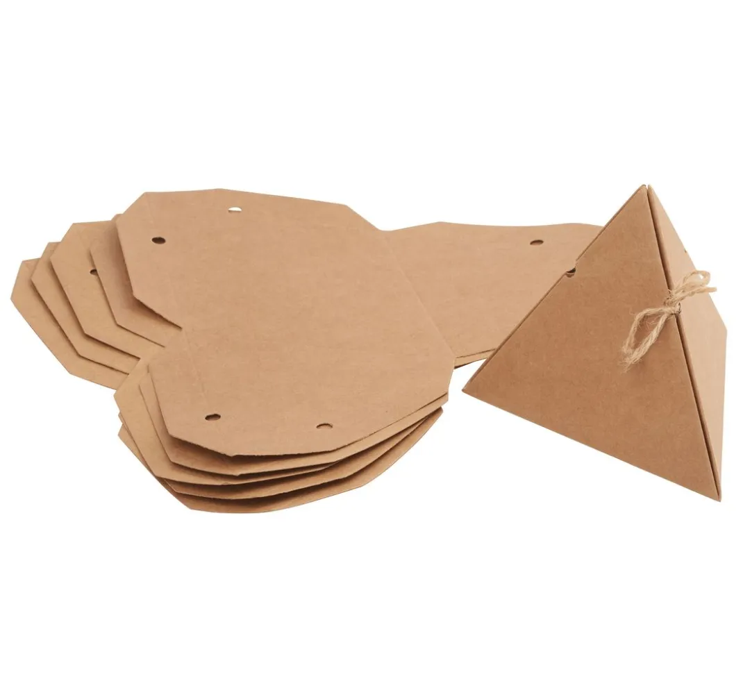 VBS Schachteln & Boxen|Tüten & Anhänger>Kraftkarton Geschenkbox "Pyramide"
