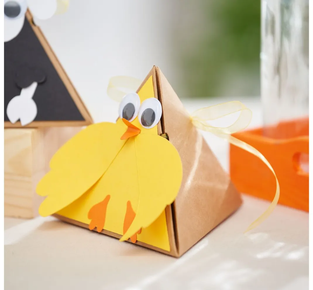VBS Schachteln & Boxen|Tüten & Anhänger>Kraftkarton Geschenkbox "Pyramide"
