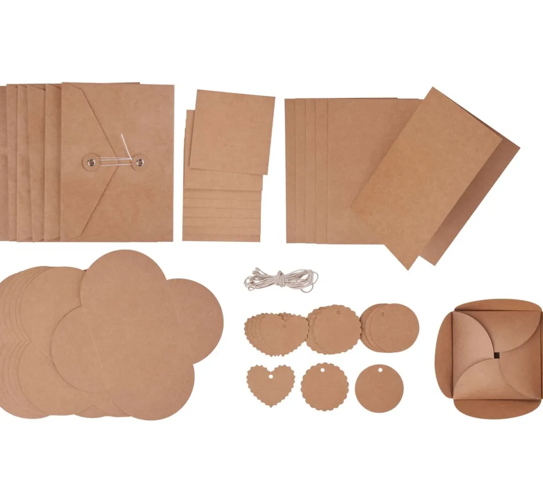 VBS Weiteres|Karten & Umschläge>Kraftpapier-Set "Verschenken"