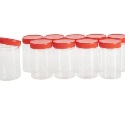 VBS XXL Sortierboxen & Aufbewahrung>VBS Kunststoffboxen mit Schraubdeckel, 200 ml, 10 Stück