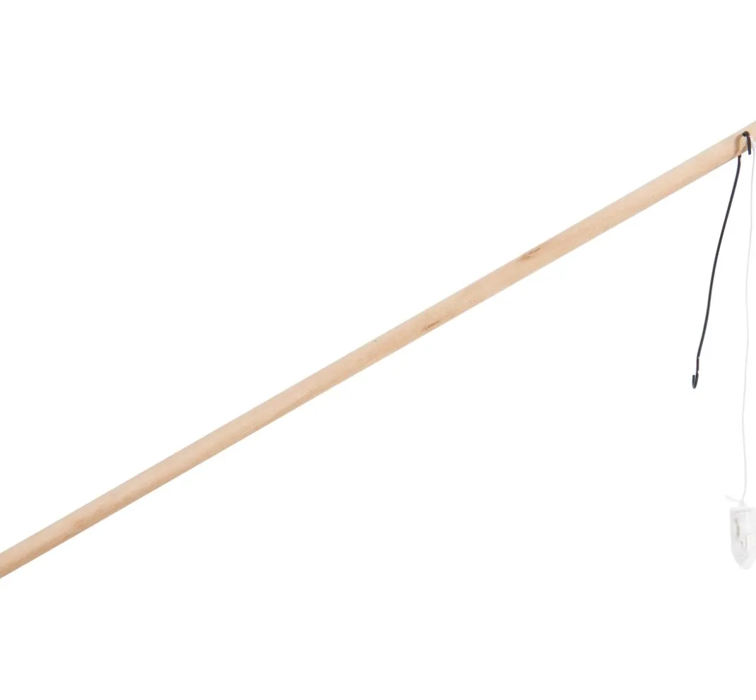 Kinder VBS Laterne Basteln|Papier>Laternenstab aus Holz mit LED, 10 Stk.