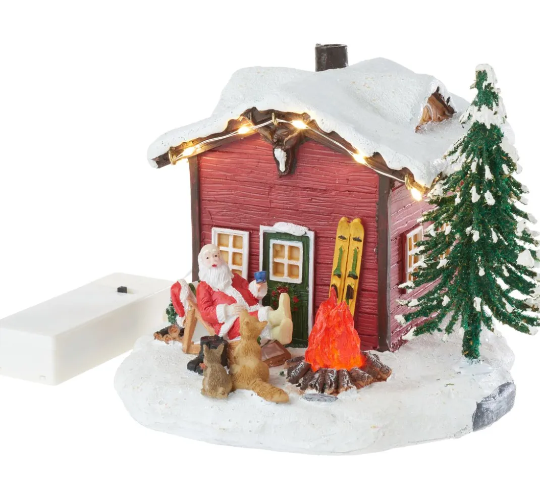 VBS Miniaturen>LED Miniatur Weihnachtshaus im Schnee