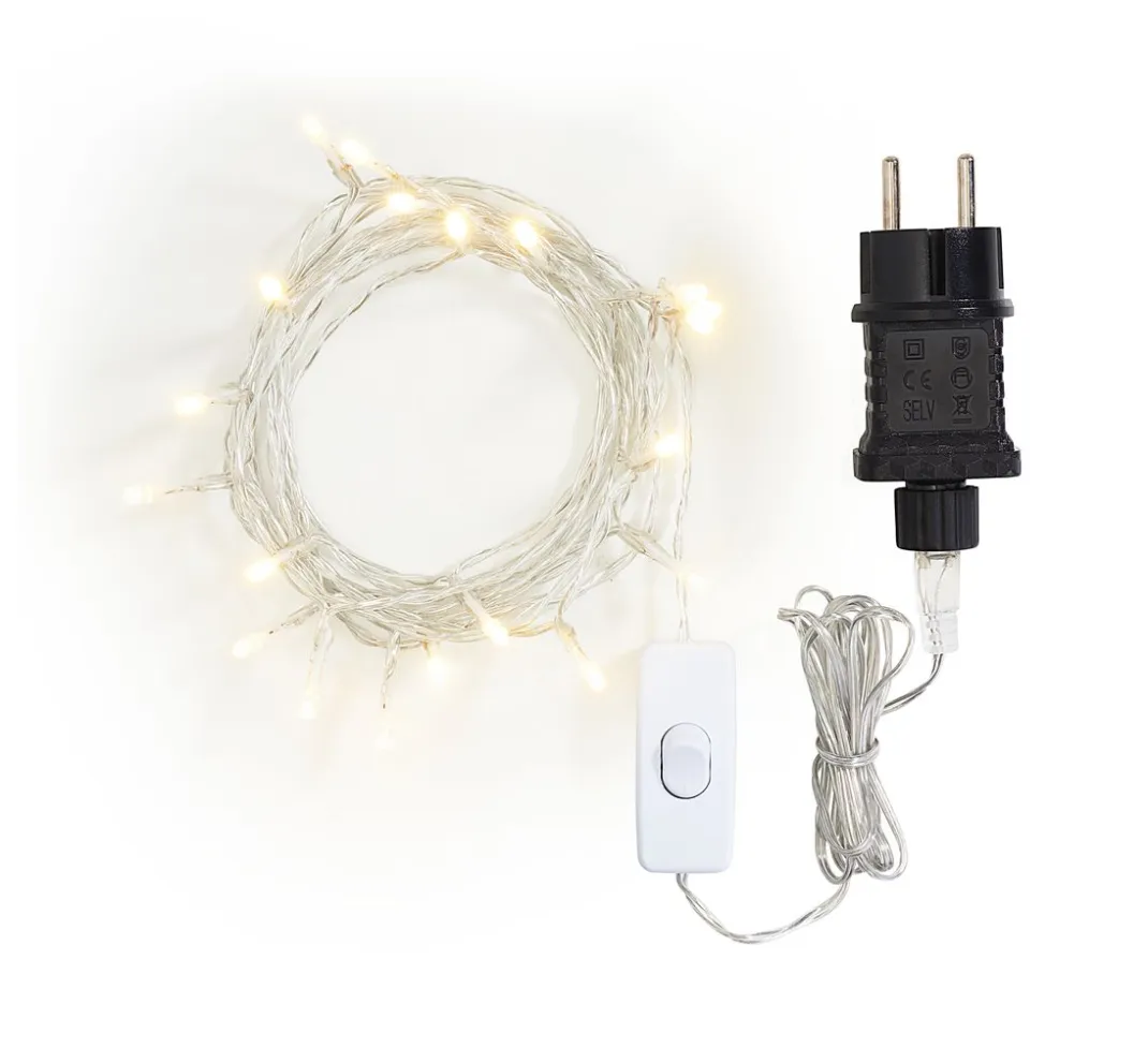 VBS Lichterketten>LED-Lichterkette mit Schalter, 20 LEDs