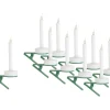 VBS Led-Kerzen & Led-Teelichte>LED-Tannenbaumkerze mit Clip, 10 Stück