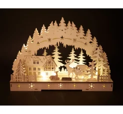 VBS Holz, Mdf & Pappmaché>Lichterbogen "Rehe am Waldesrand"