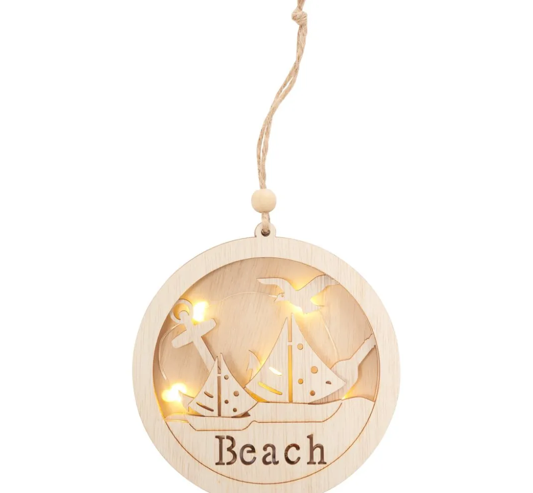 VBS Anhänger|Holz, Mdf & Pappmaché>Maritimer Anhänger "Segelboote Beach"