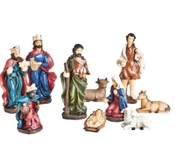 VBS Figuren|Dekofiguren & -Objekte>Maxi-Krippenfiguren, 10-tlg.