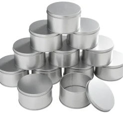 VBS XXL Seifen-Design|Naturkosmetik>VBS Metalldosen / Seifendosen "Rund", 12 Stück
