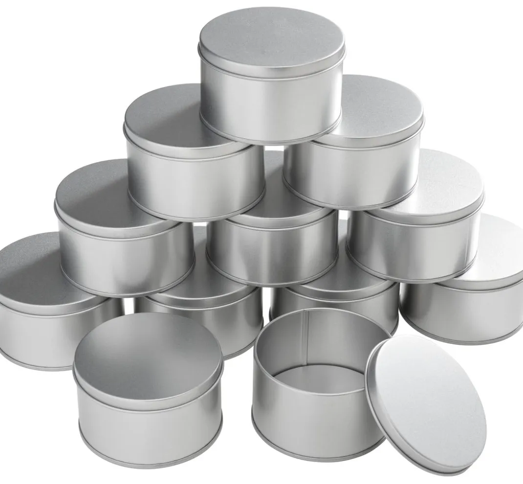 VBS XXL Seifen-Design|Naturkosmetik>VBS Metalldosen / Seifendosen "Rund", 12 Stück