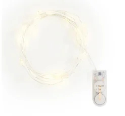 VBS Lichterketten>Micro-LED-Lichterkette "Schneeflocke", mit Timer