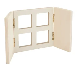 VBS Miniaturen|Holz, Mdf & Pappmaché>Miniatur Fenster "Lykke"