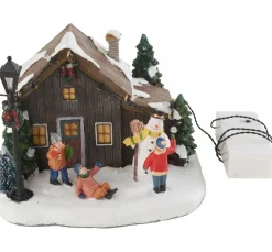 VBS Dekofiguren & -Objekte>Miniatur Haus im Schnee