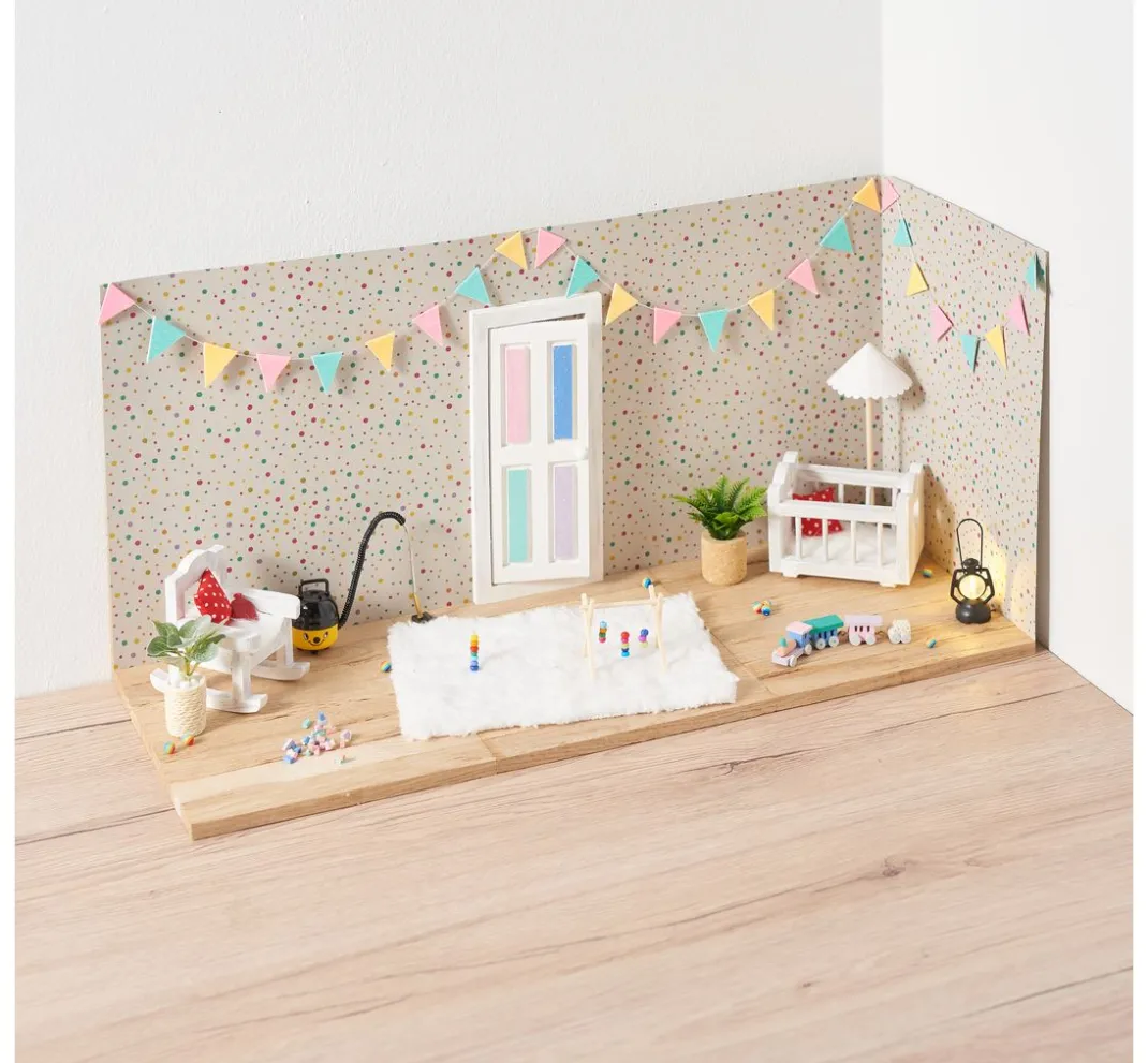 VBS Miniaturen|Holz, Mdf & Pappmaché>Miniatur Schaukelstuhl "Sally"