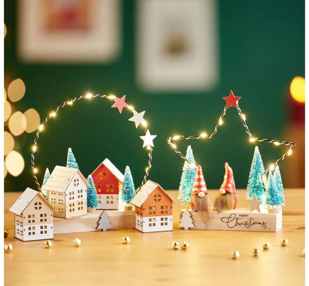 VBS Miniaturen>Miniatur Tannenbaum, 16er-Set, beschneit