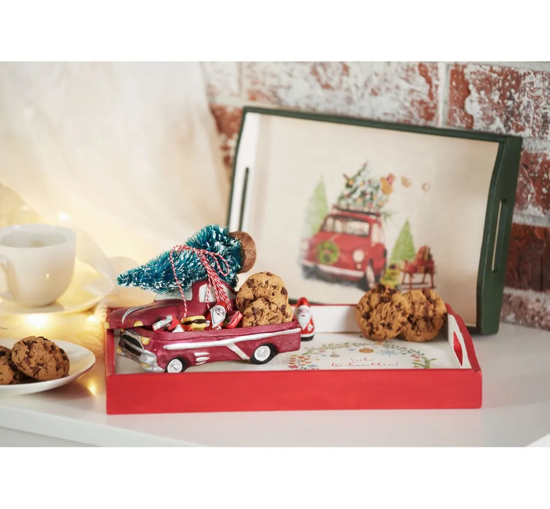 VBS Miniaturen>Miniatur Tannenbaum, 16er-Set, beschneit
