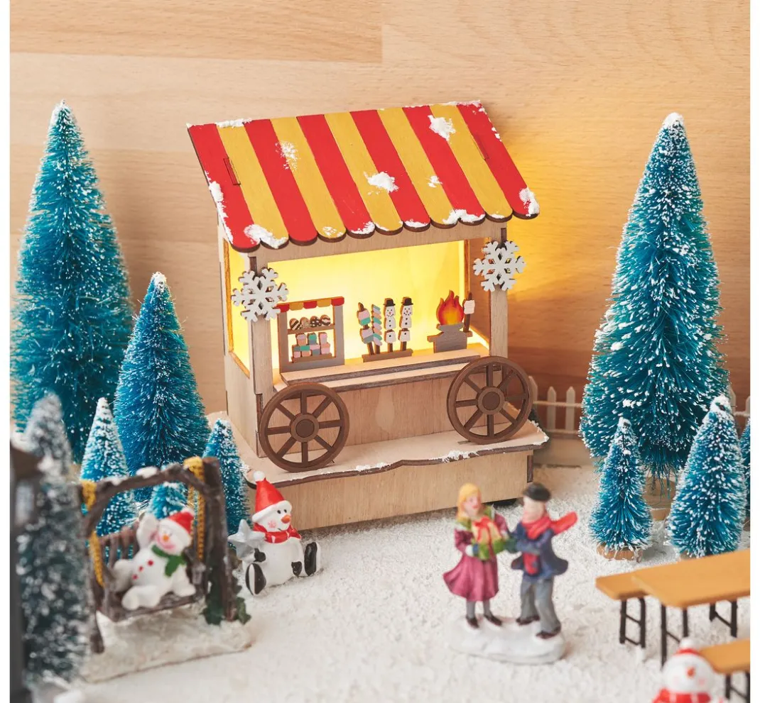 VBS Miniaturen>Miniatur Tannenbaum, 16er-Set, beschneit