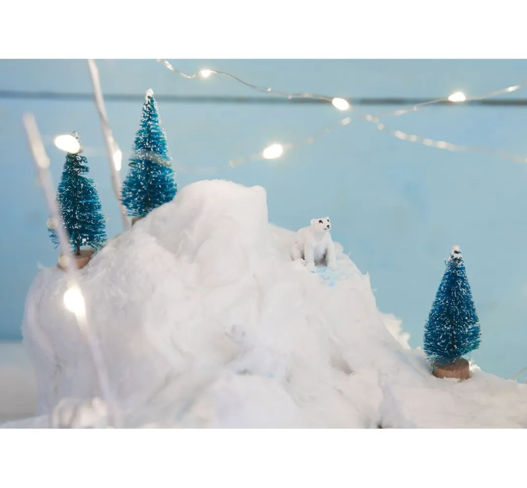 VBS Miniaturen>Miniatur Tannenbaum, 16er-Set, beschneit