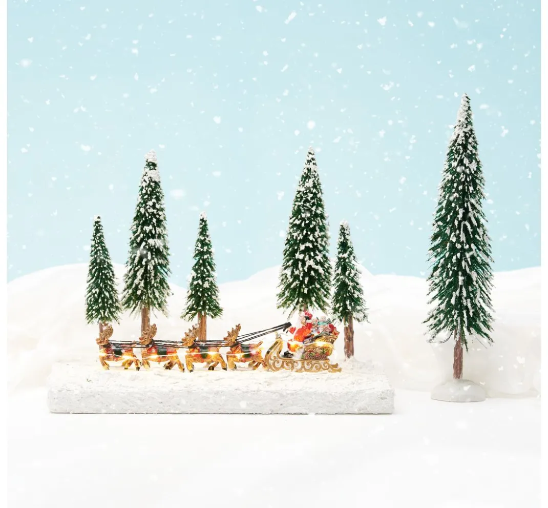 VBS Miniaturen|Dekofiguren & -Objekte>Miniatur Tannenbaum-Set "Dawson"