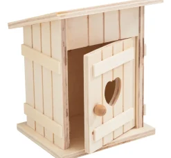 VBS Miniaturen|Holz, Mdf & Pappmaché>Miniatur Toilettenhäuschen