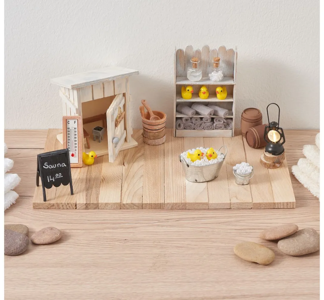 VBS Miniaturen|Holz, Mdf & Pappmaché>Miniatur Toilettenhäuschen